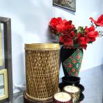 Handmade bamboo lamp
